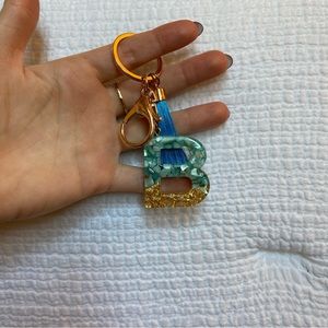 Handmade Resin Keychain - “B”